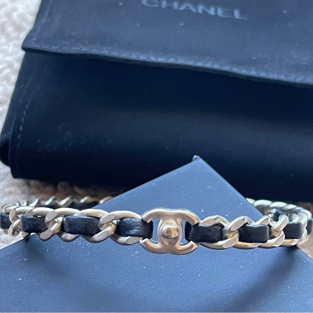 Chanel Interwoven Bangle Bracelet - Automatic - image 8